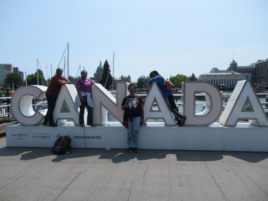 Canada signage at Victoria Inner Harbour. Thanks, ChatGPT!